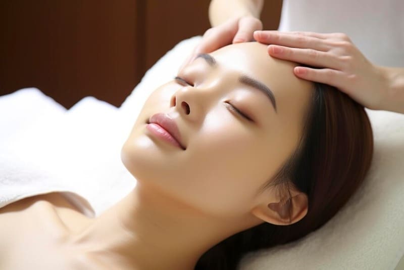Thư giãn massage toàn thân sau liệu trình trị nám tại spa